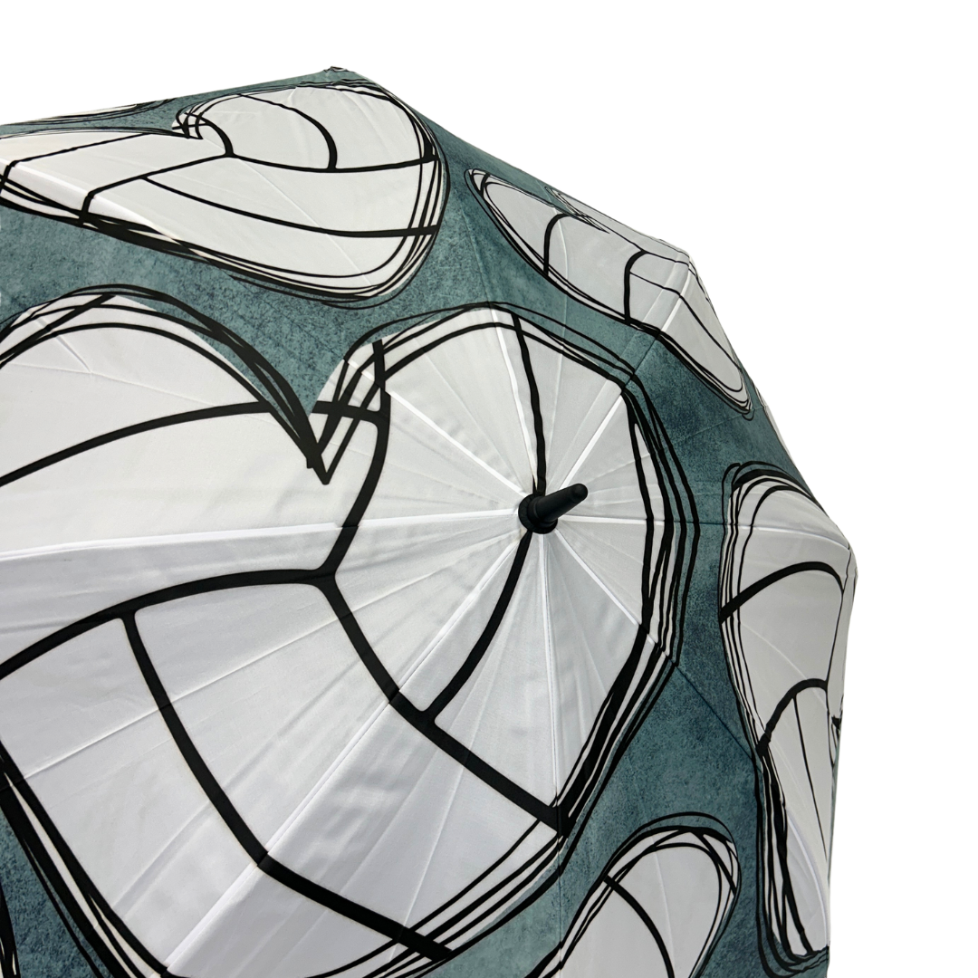 Volleyball Hearts - Large Golf Umbrella