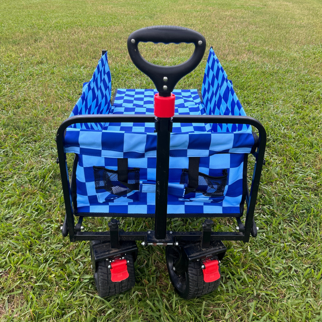 Navy Checkerboard Tailgate Wagon