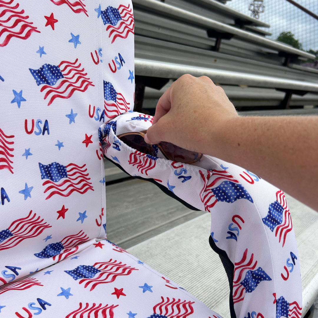 Team USA 23" Stadium Seat with Armrests