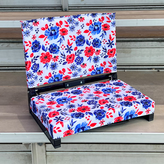 Americana Floral Folding Stadium Seat