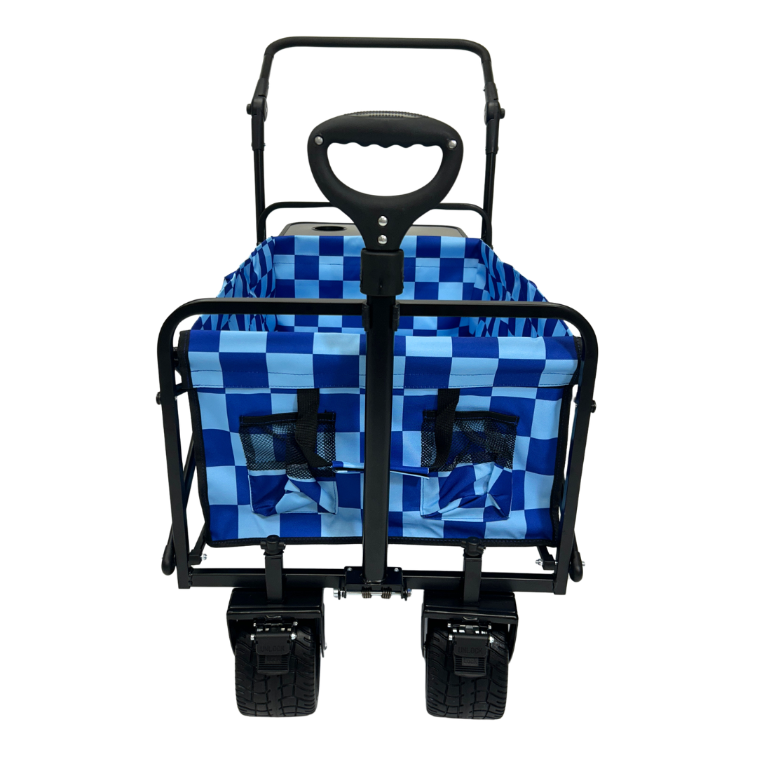 Navy Checkerboard Stroller Wagon