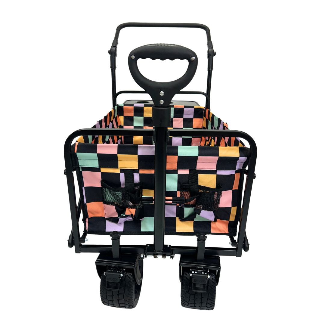 Retro Checkerboard Stroller Wagon