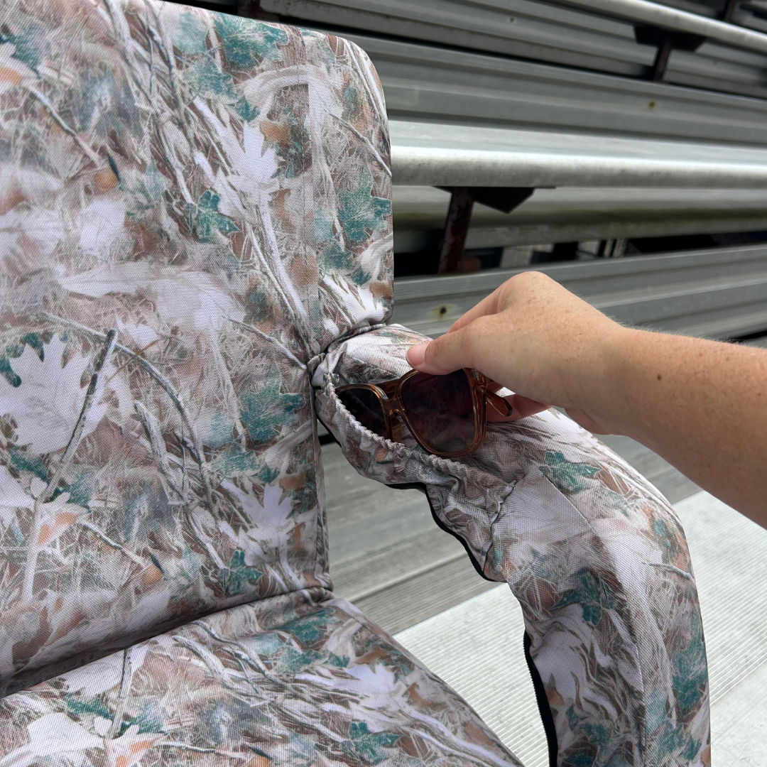 Brushwood Camo 23" Stadium Seat with Armrests