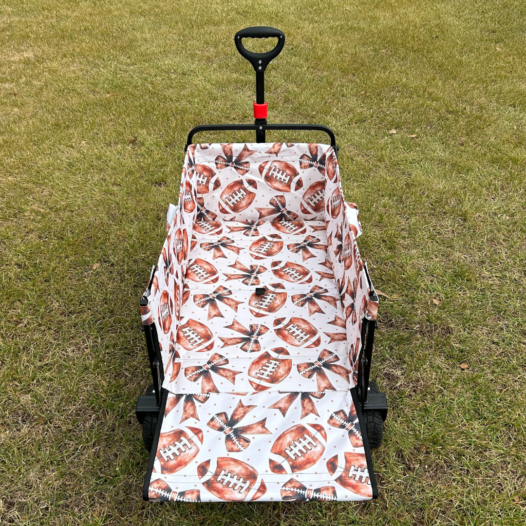 Footballs & Bows Tailgate Wagon