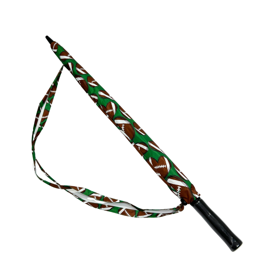Football Hearts - UPF 50+ Large Golf Umbrella