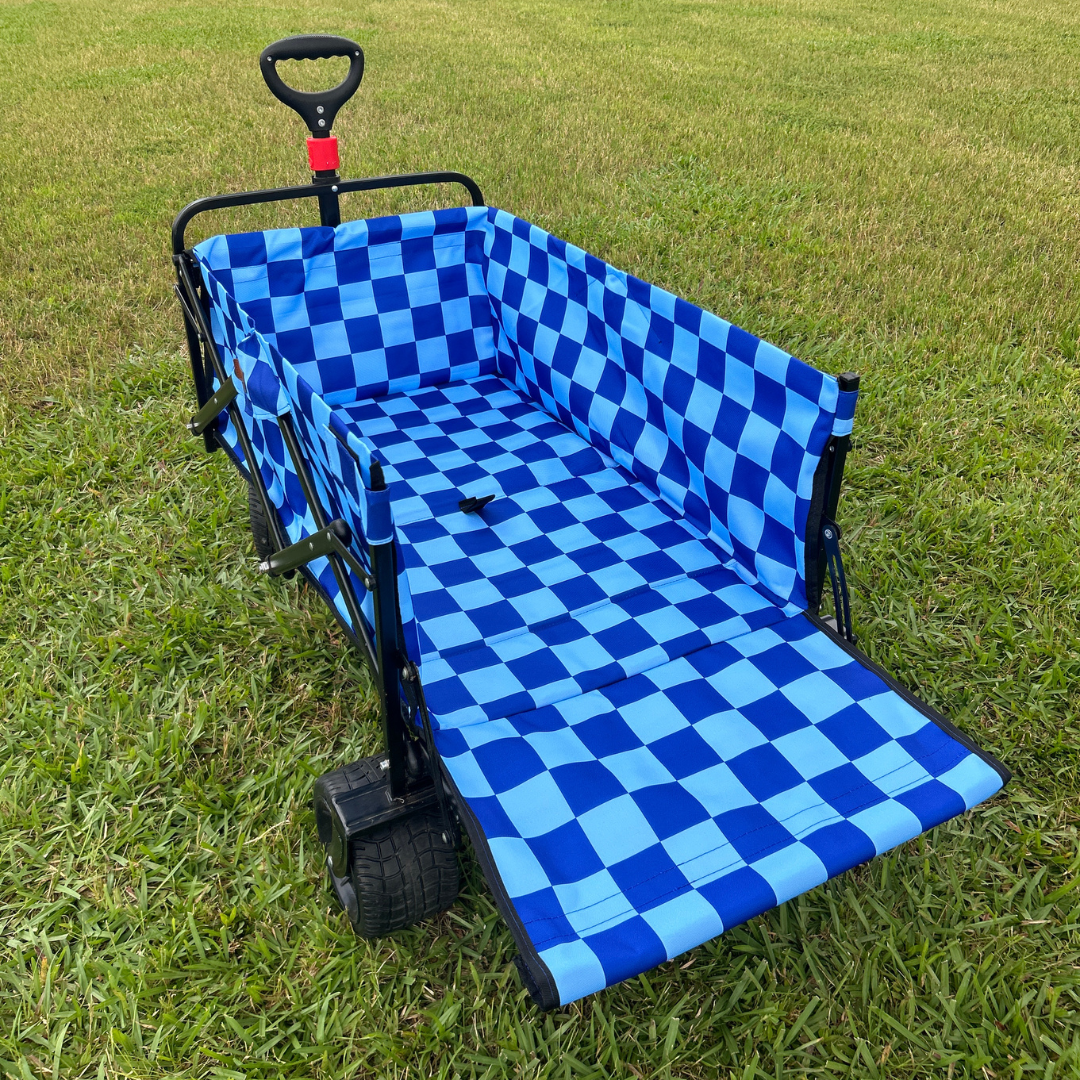 Navy Checkerboard Tailgate Wagon