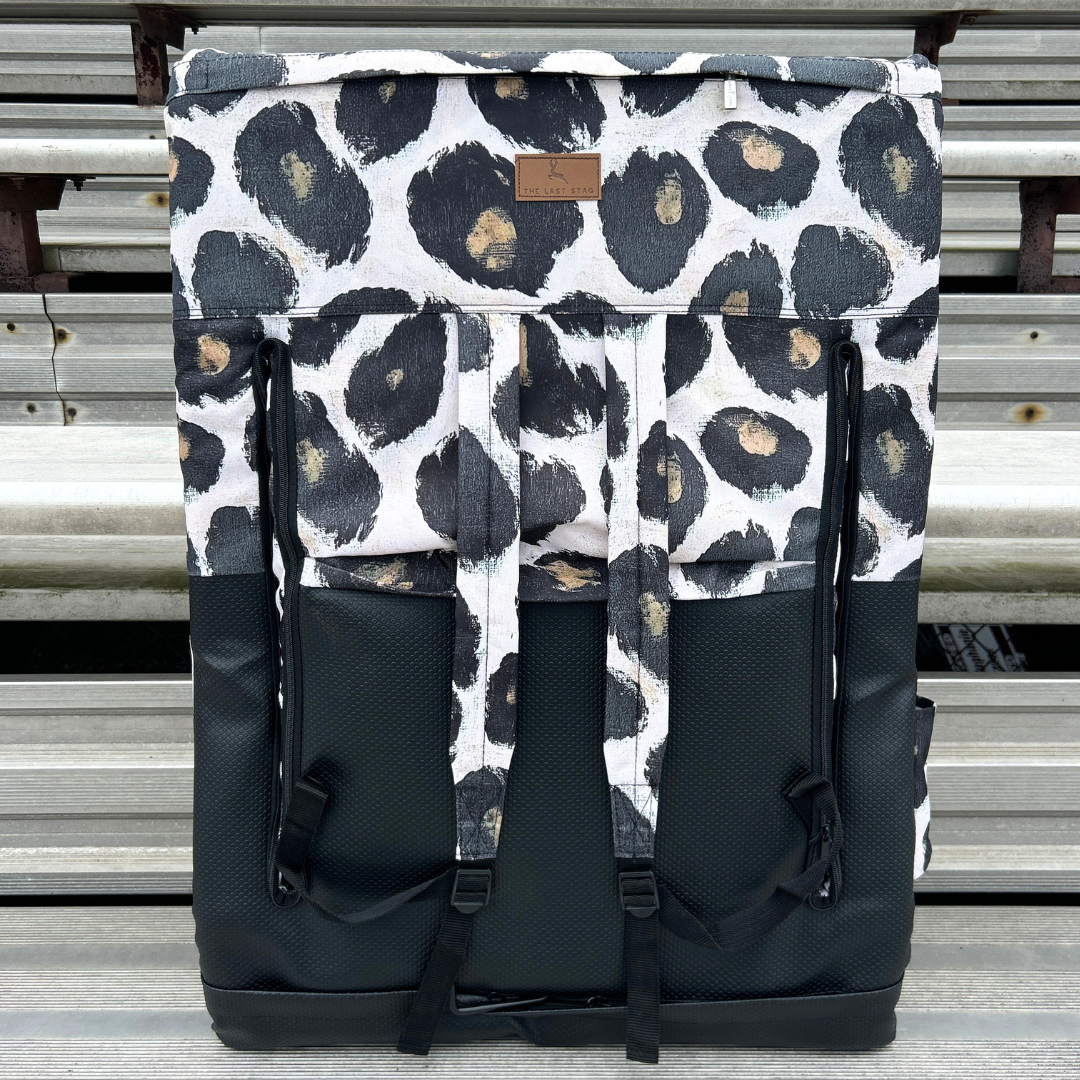 Painted Leopard 23" Stadium Seat with Armrests