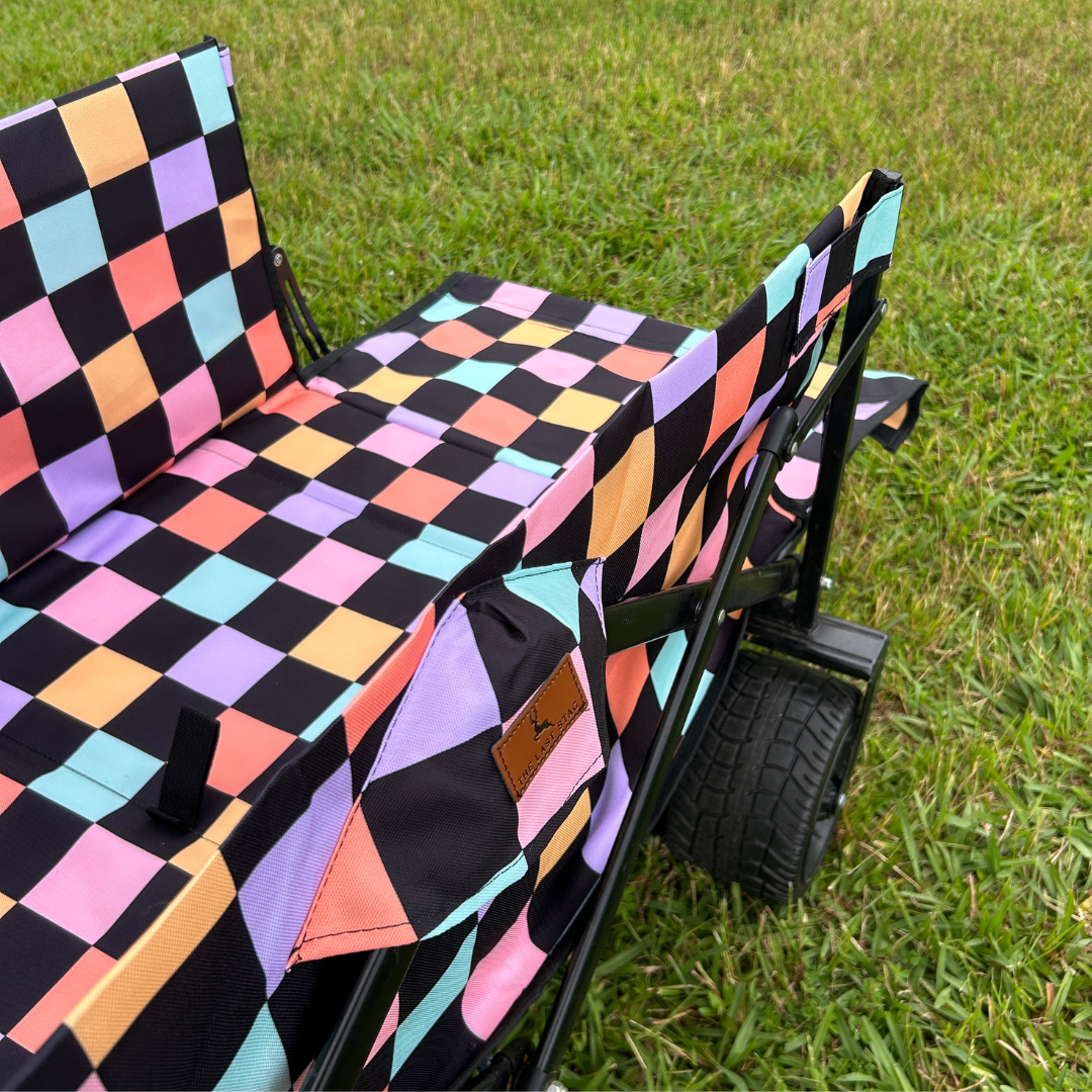 Retro Checkerboard Tailgate Wagon