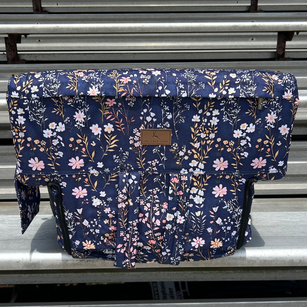 Heated Flower Garden 23" Stadium Seat with Armrests