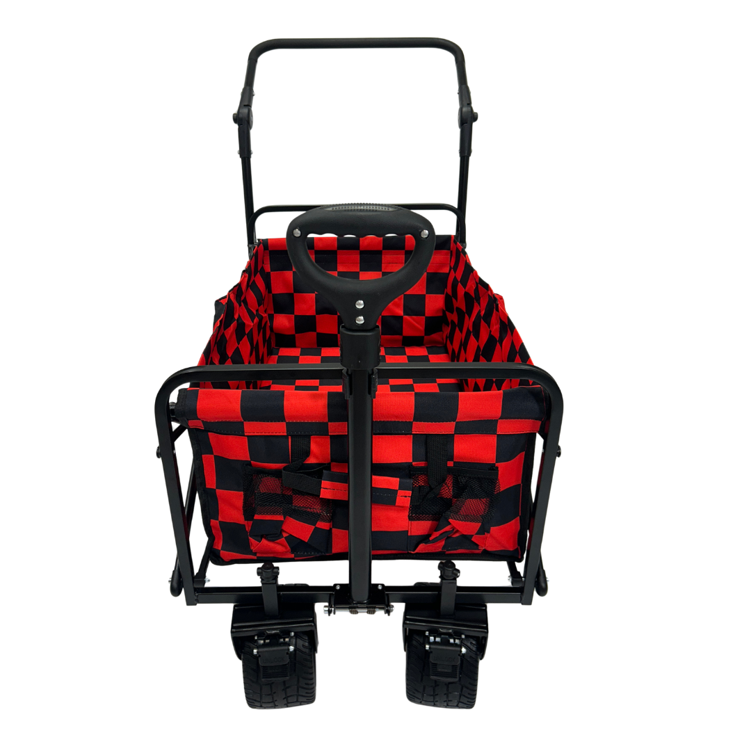 Red Checkerboard Stroller Wagon