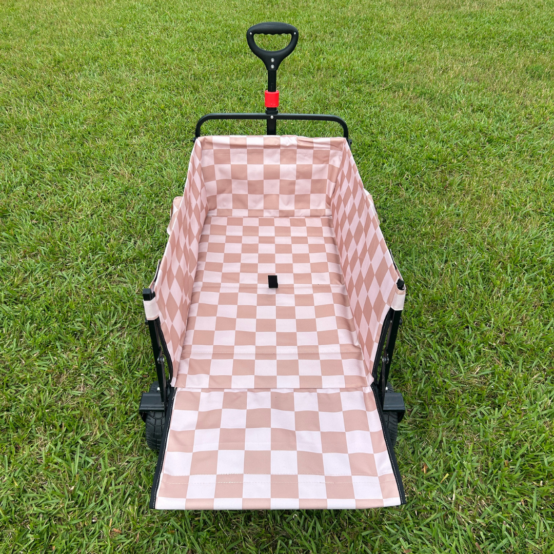 Beige Checkerboard Tailgate Wagon
