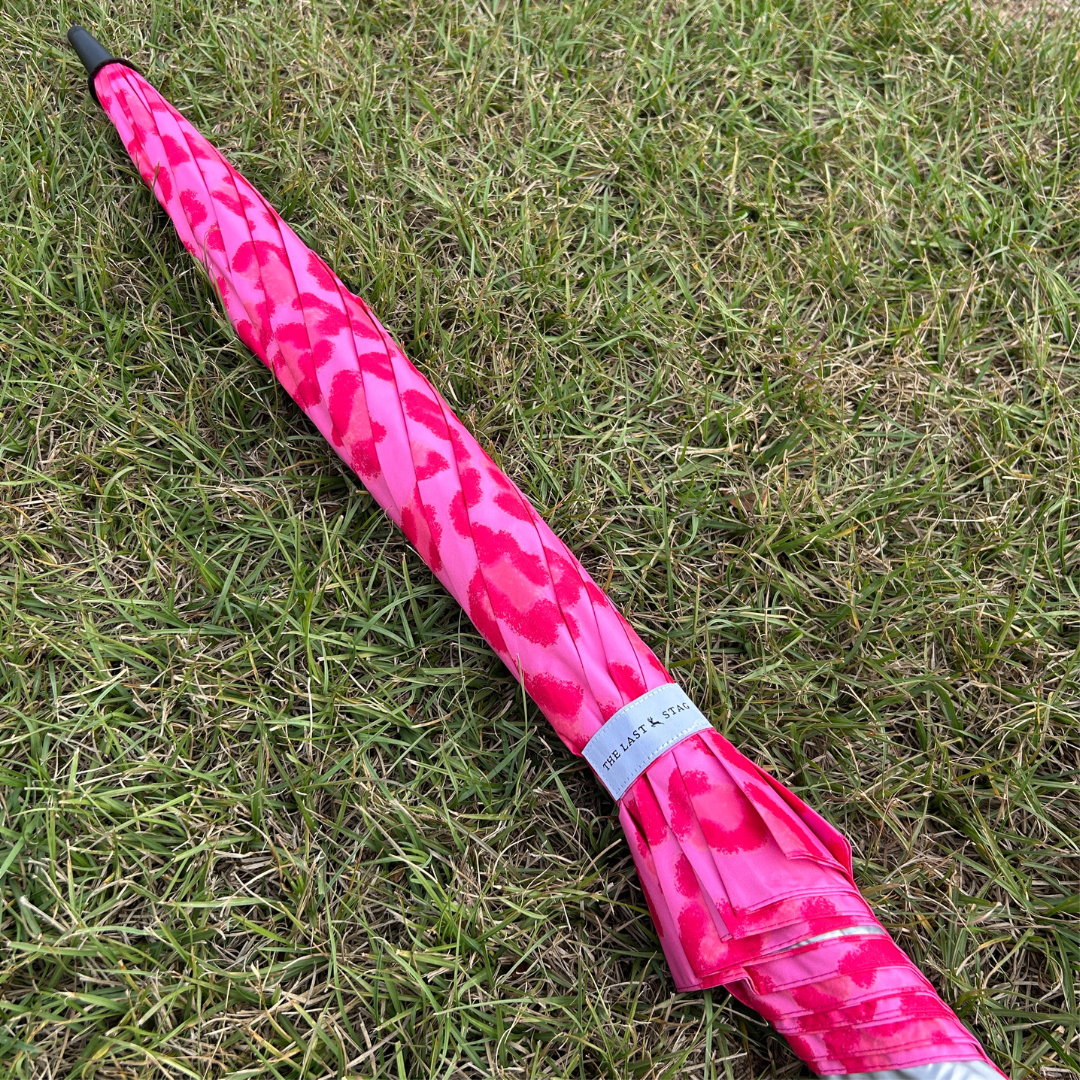 Pink Leopard - UPF 50+ Large Golf Umbrella