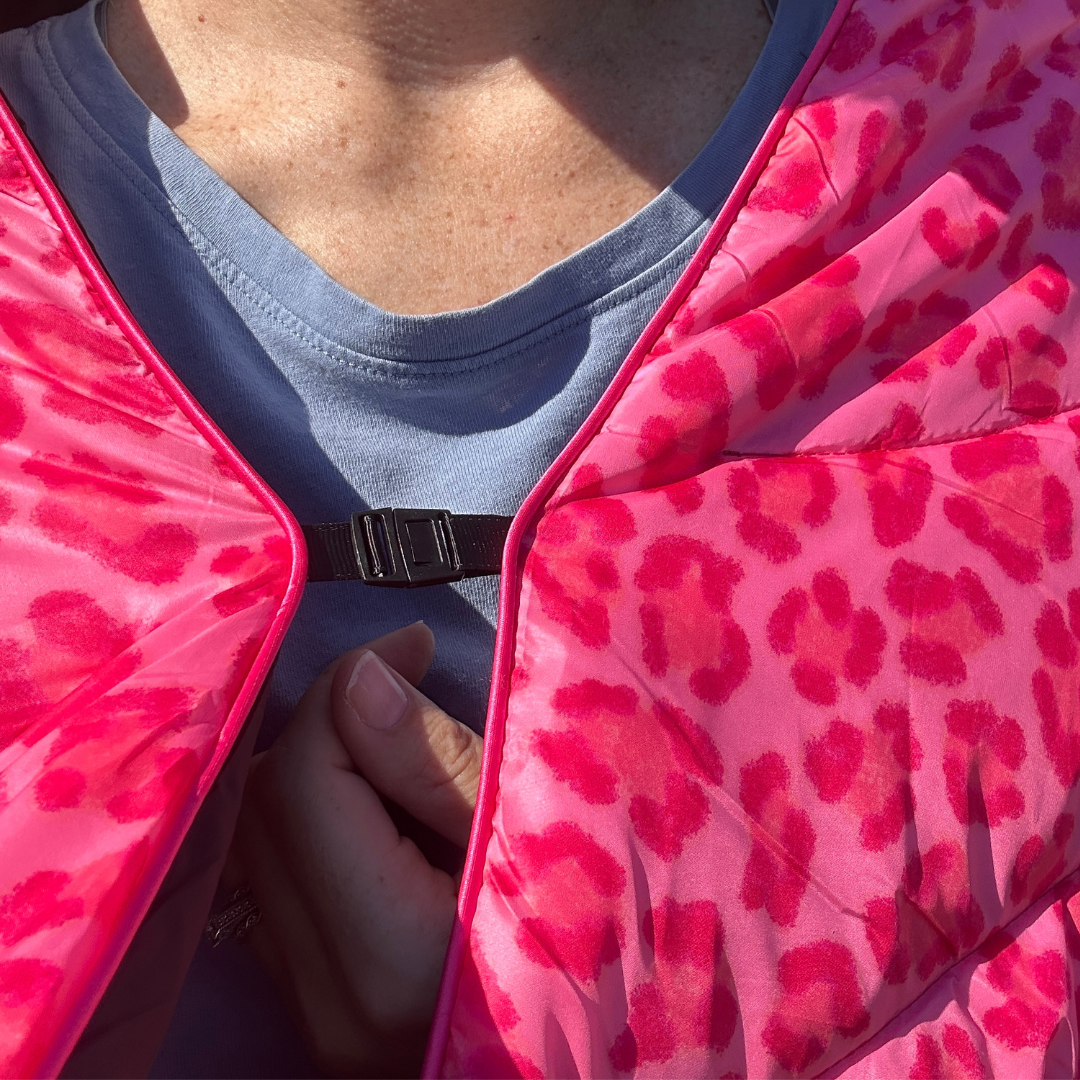 Pink Leopard - Indoor/Outdoor Puffy Blanket