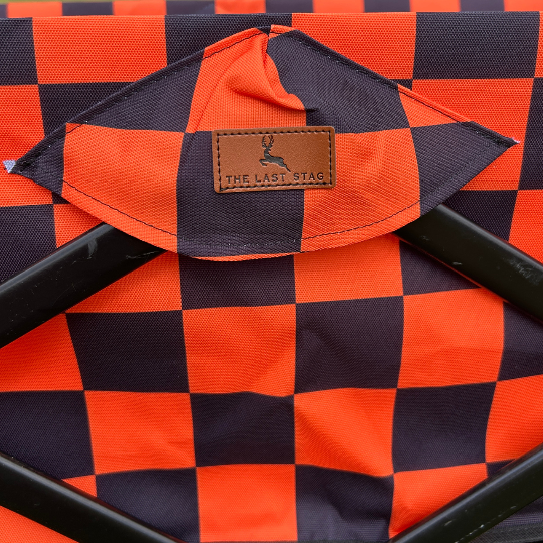 Orange Checkerboard Tailgate Wagon