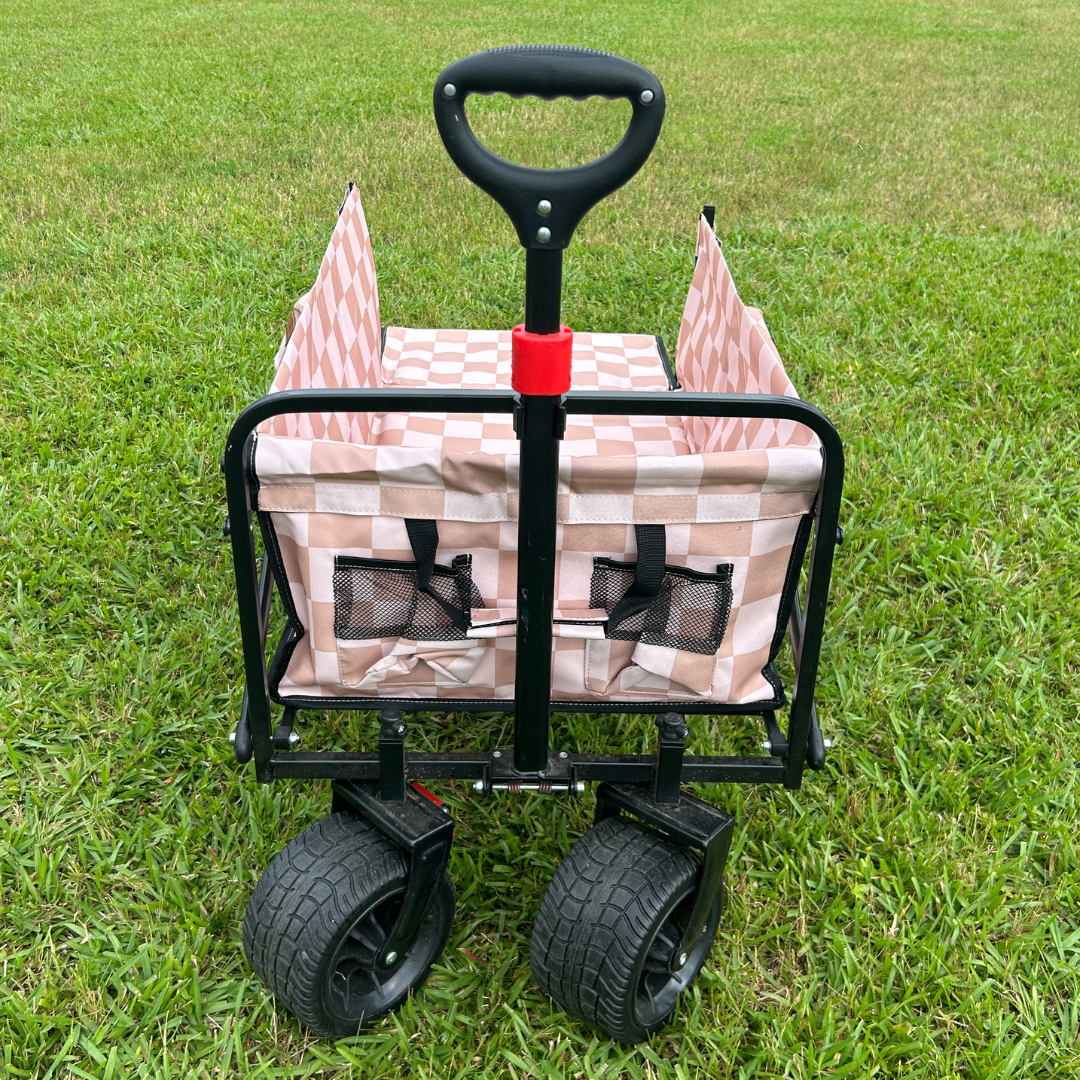 Beige Checkerboard Tailgate Wagon