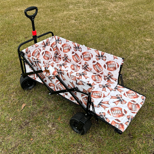 Footballs & Bows Tailgate Wagon