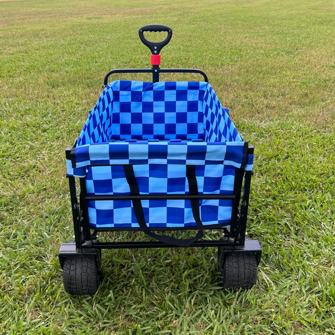 Navy Checkerboard Tailgate Wagon