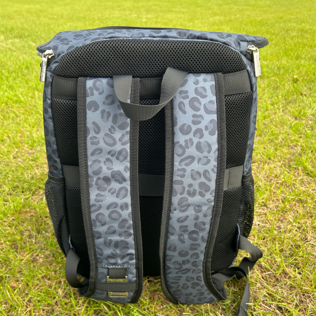 Black Leopard Backpack Cooler