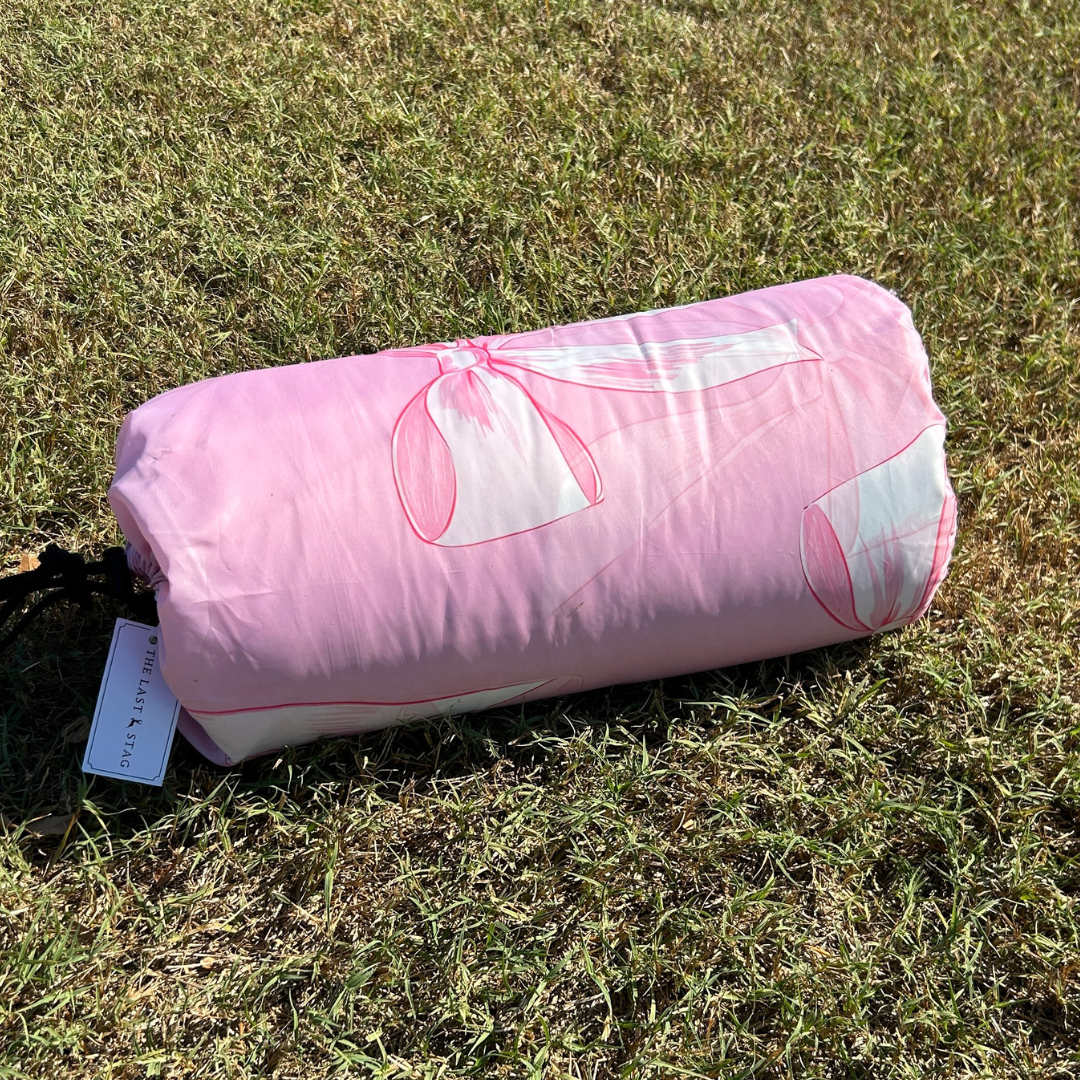 Pink Bows - Indoor/Outdoor Puffy Blanket