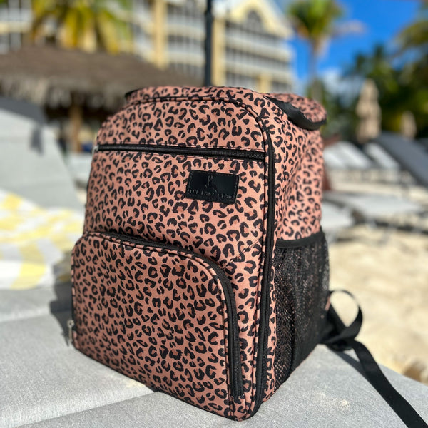 Leopard Print Backpack Cooler The Last Stag