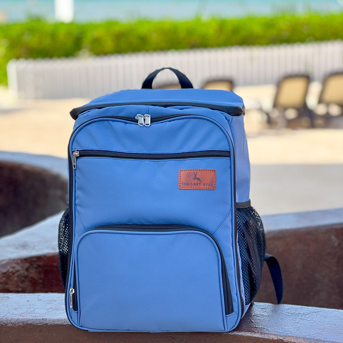 Steel Blue Backpack Cooler The Last Stag