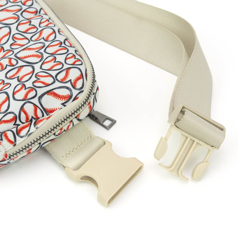Baseball Hearts Easy Carry Belt Bag