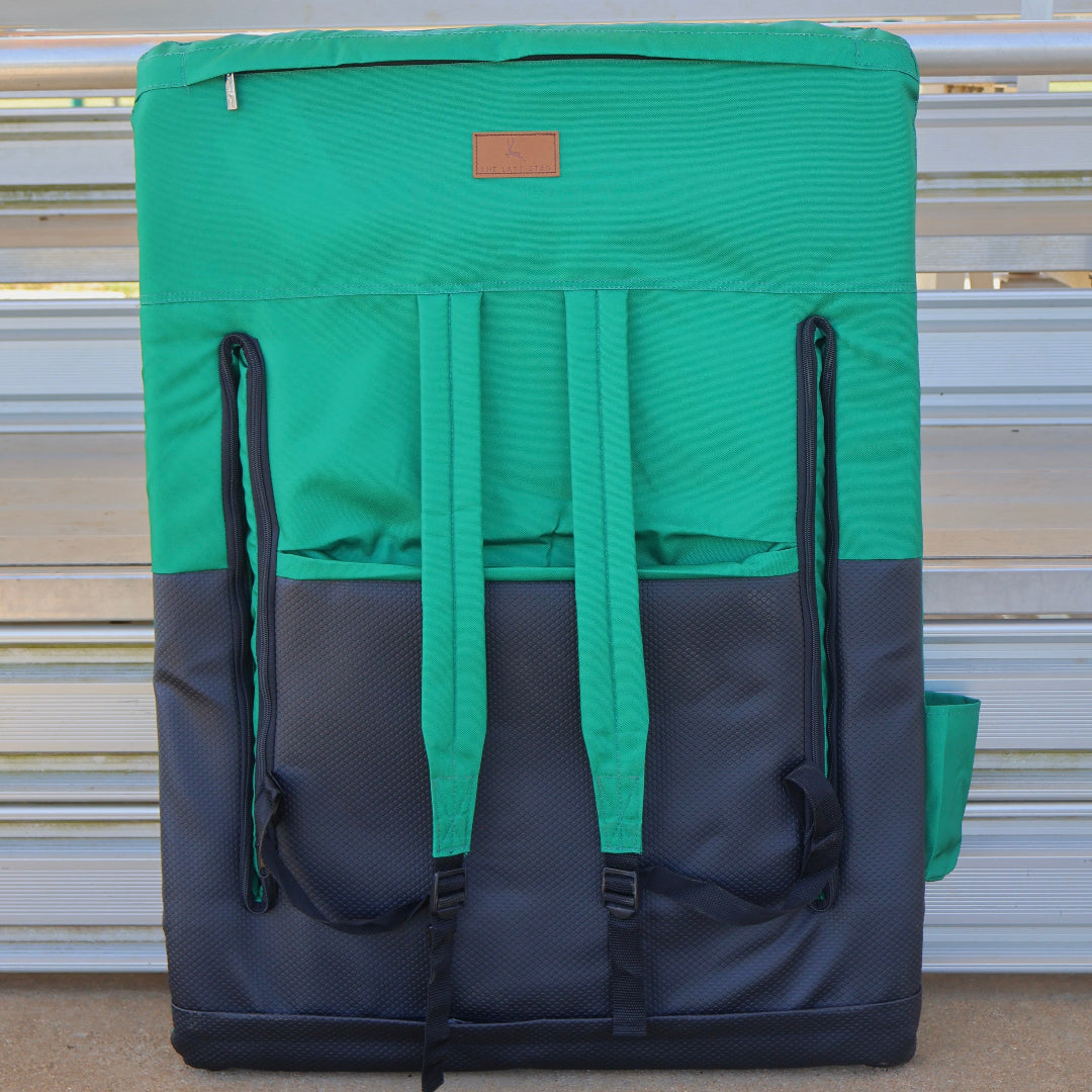Green 23" Stadium Seat with Armrests