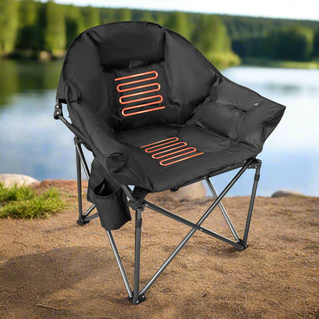 Black - Heated Sideline Chair