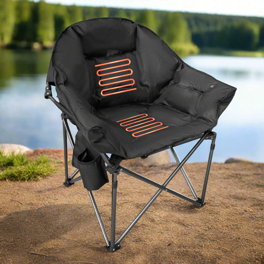Black - Heated Sideline Chair