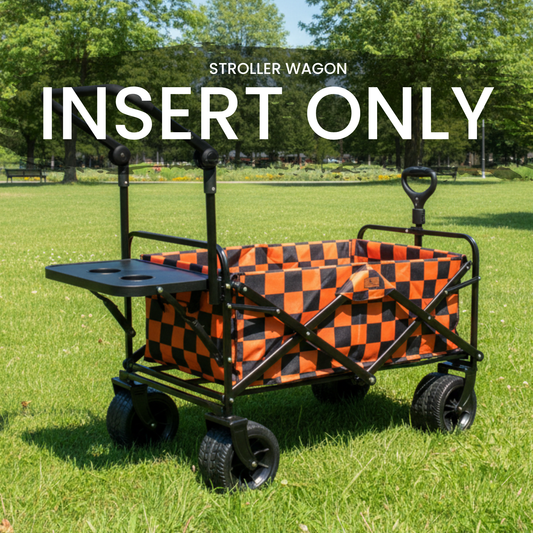 Orange Checkerboard - Stroller Wagon [INSERT]