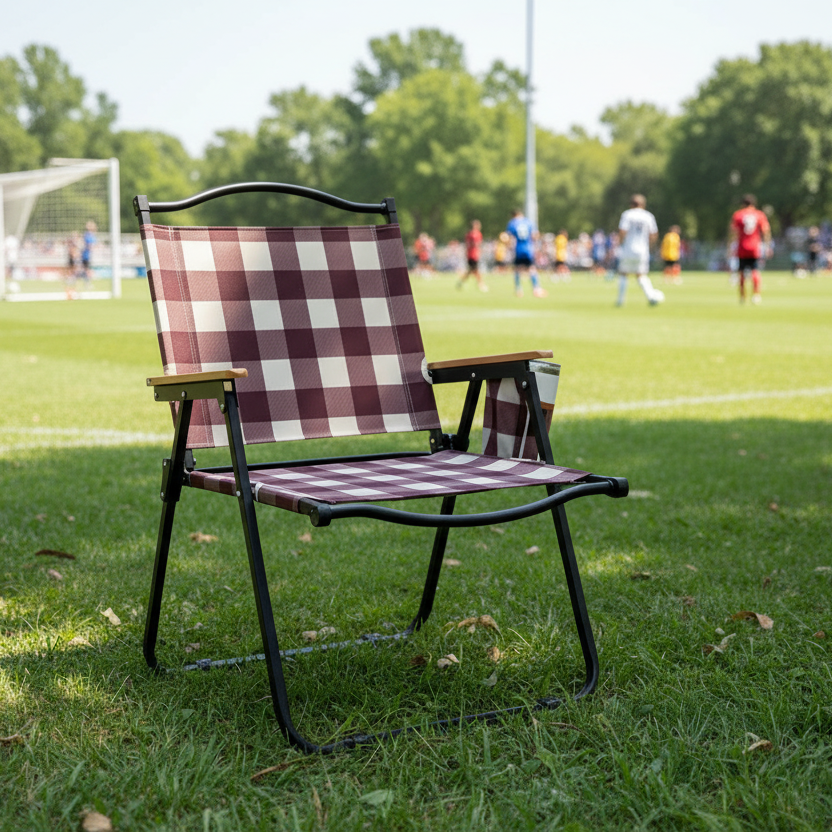 Maroon Buffalo Folding Lawn Chair