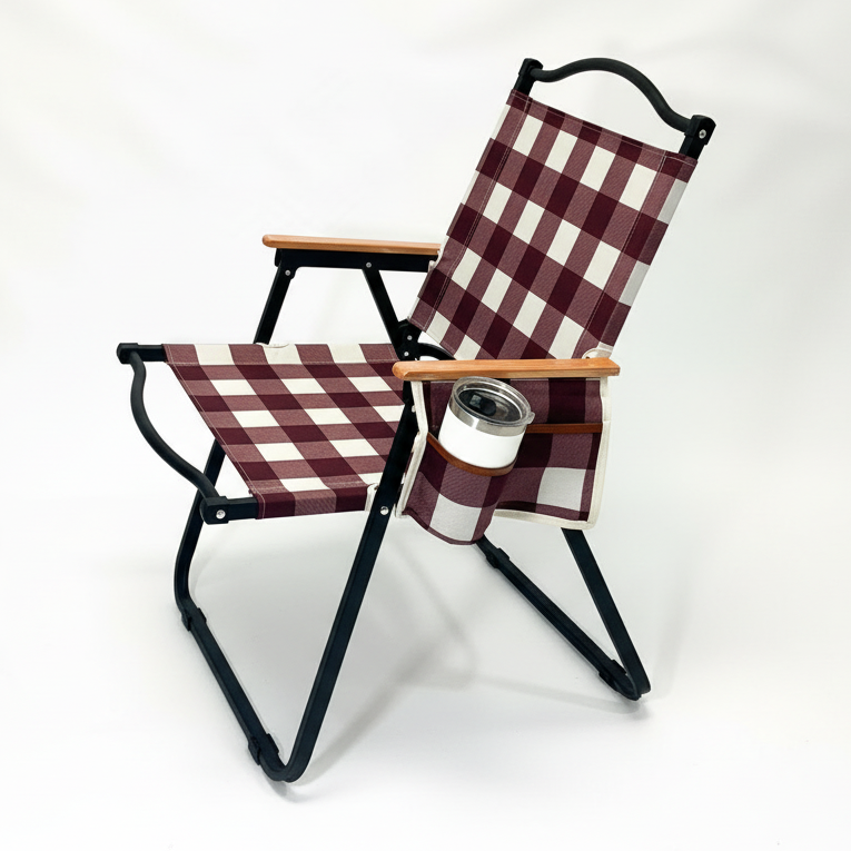 Maroon Buffalo Folding Lawn Chair