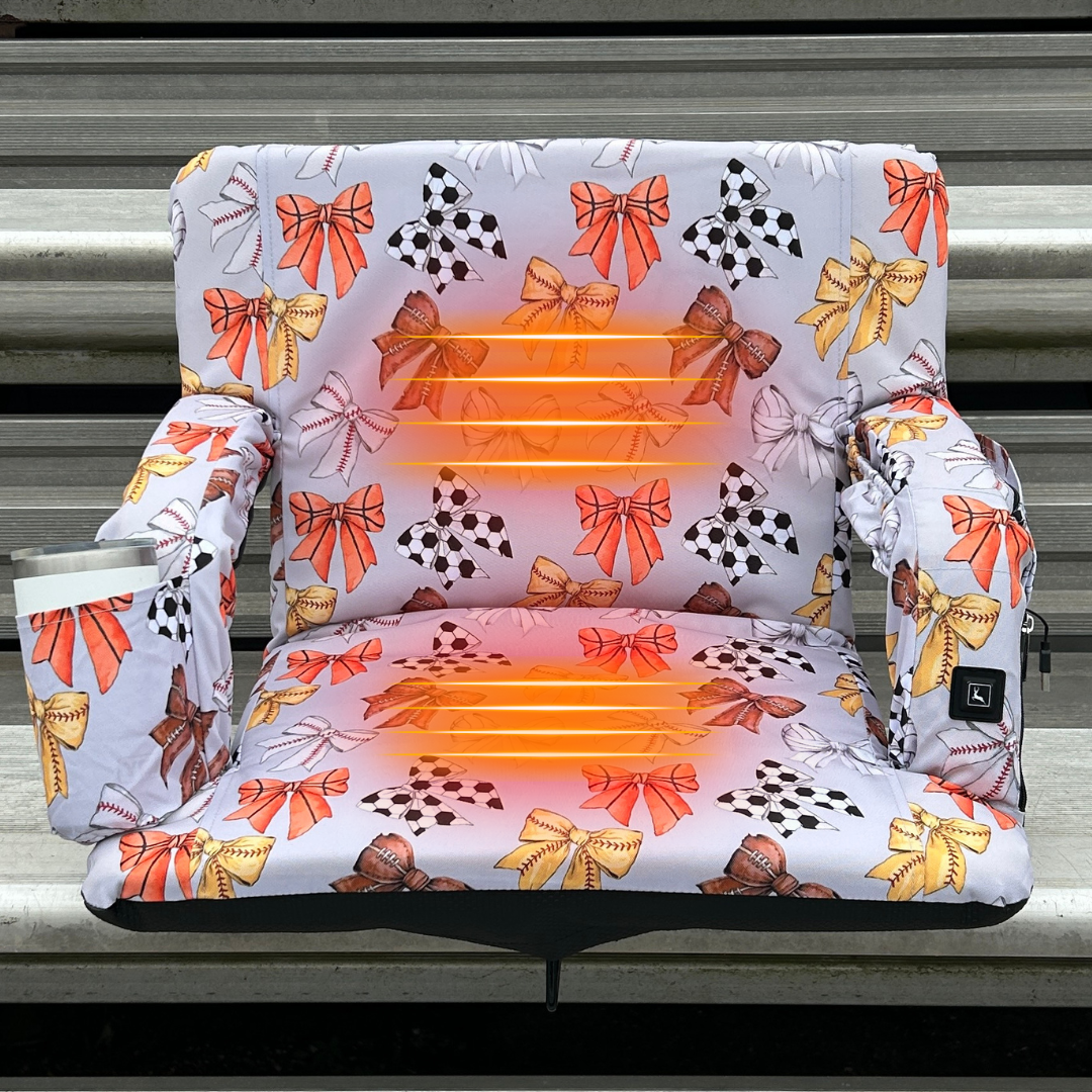 Heated Miss Athlete 23" Stadium Seat with Armrests