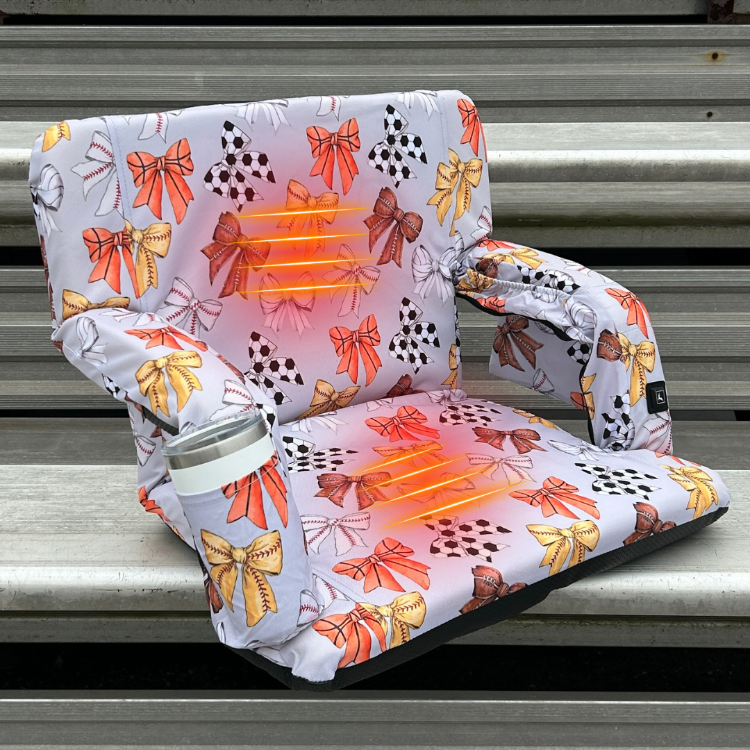 Heated Miss Athlete 23" Stadium Seat with Armrests
