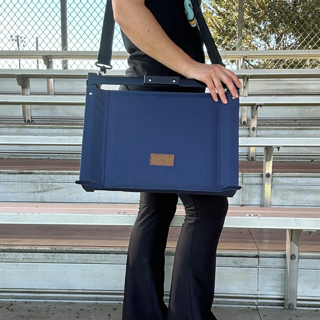 Navy Folding Stadium Seat