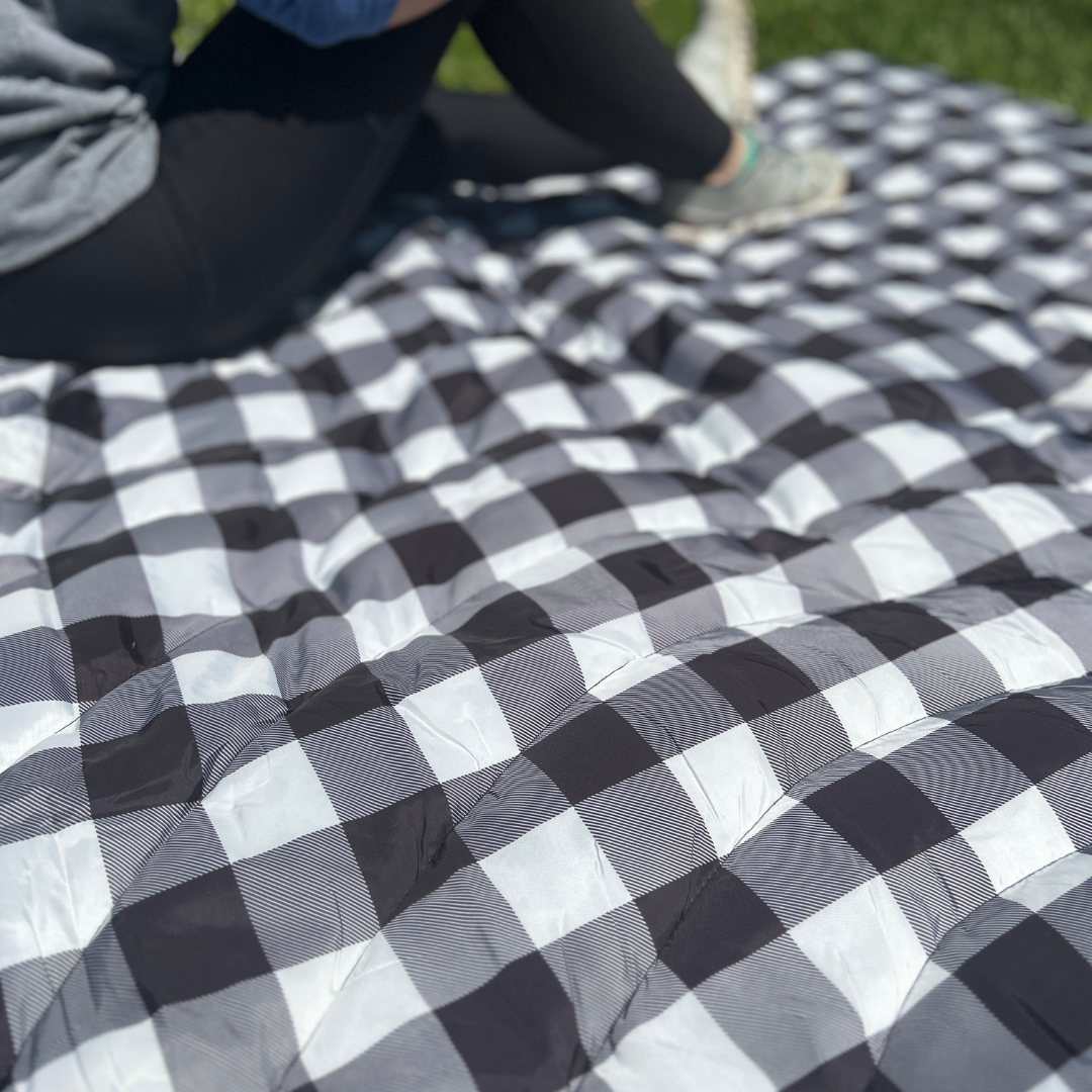 Black buffalo check blanket clearance