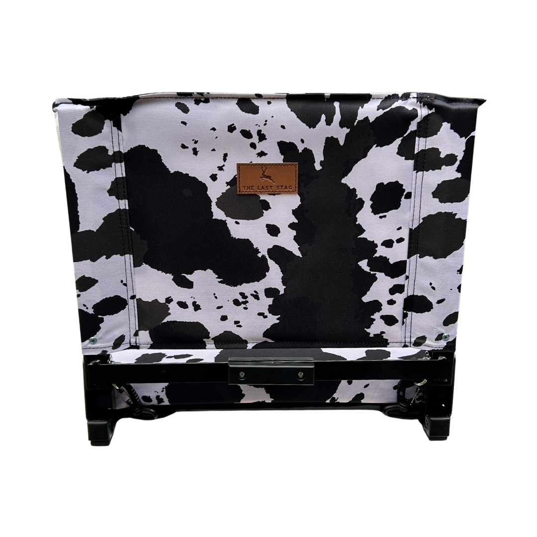 Cow Print Folding Stadium Seat