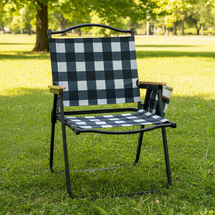 Black Buffalo Folding Lawn Chair