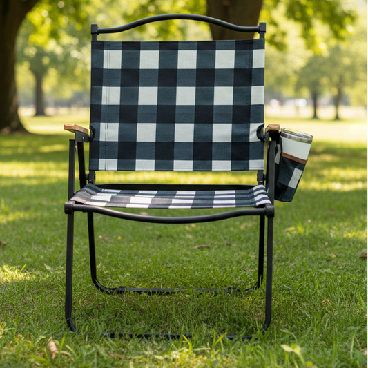 Black Buffalo Folding Lawn Chair