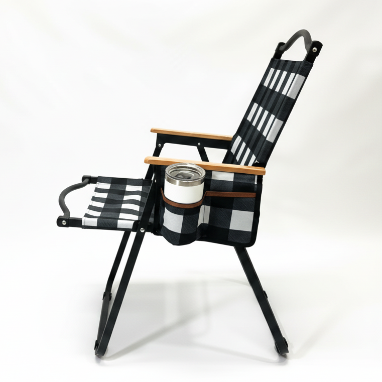 Black Buffalo Folding Lawn Chair