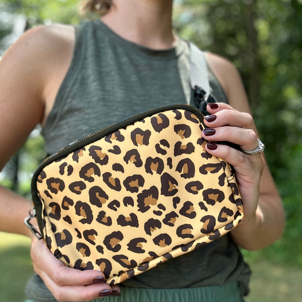Leopard print crossbody bag sales