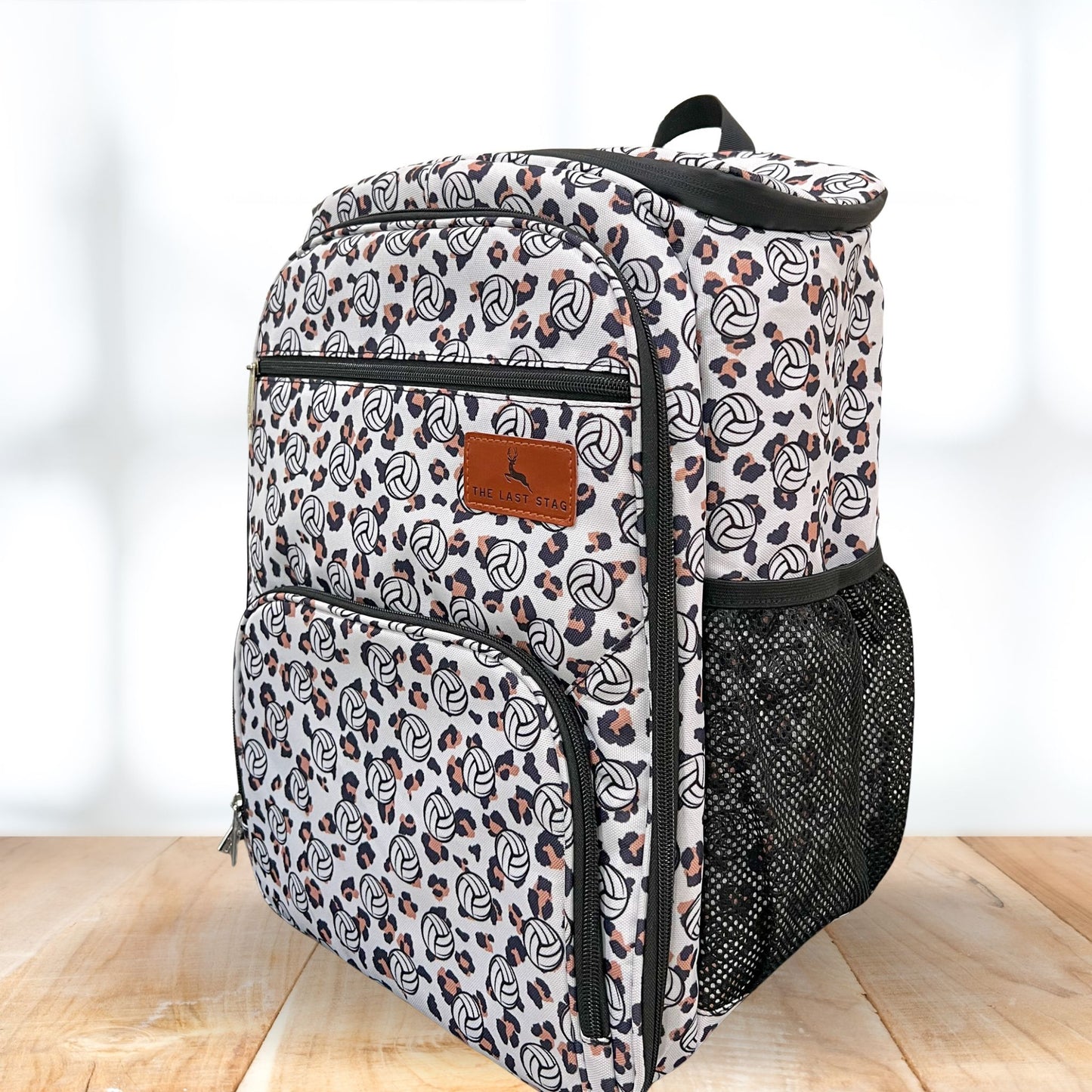Volleyball & Leopard Print Backpack Cooler The Last Stag