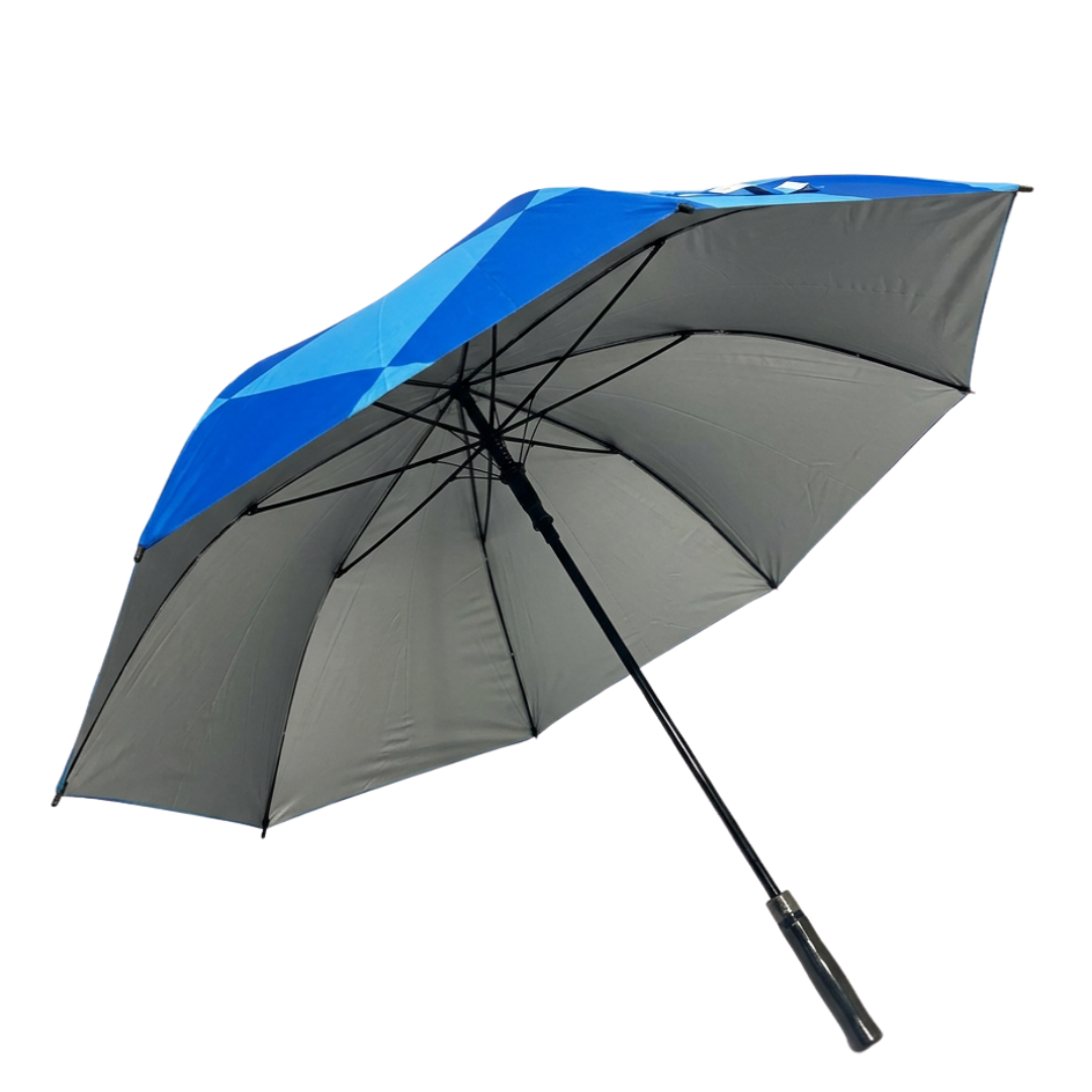 Blue Checkerboard - UPF 50+ Large Golf Umbrella