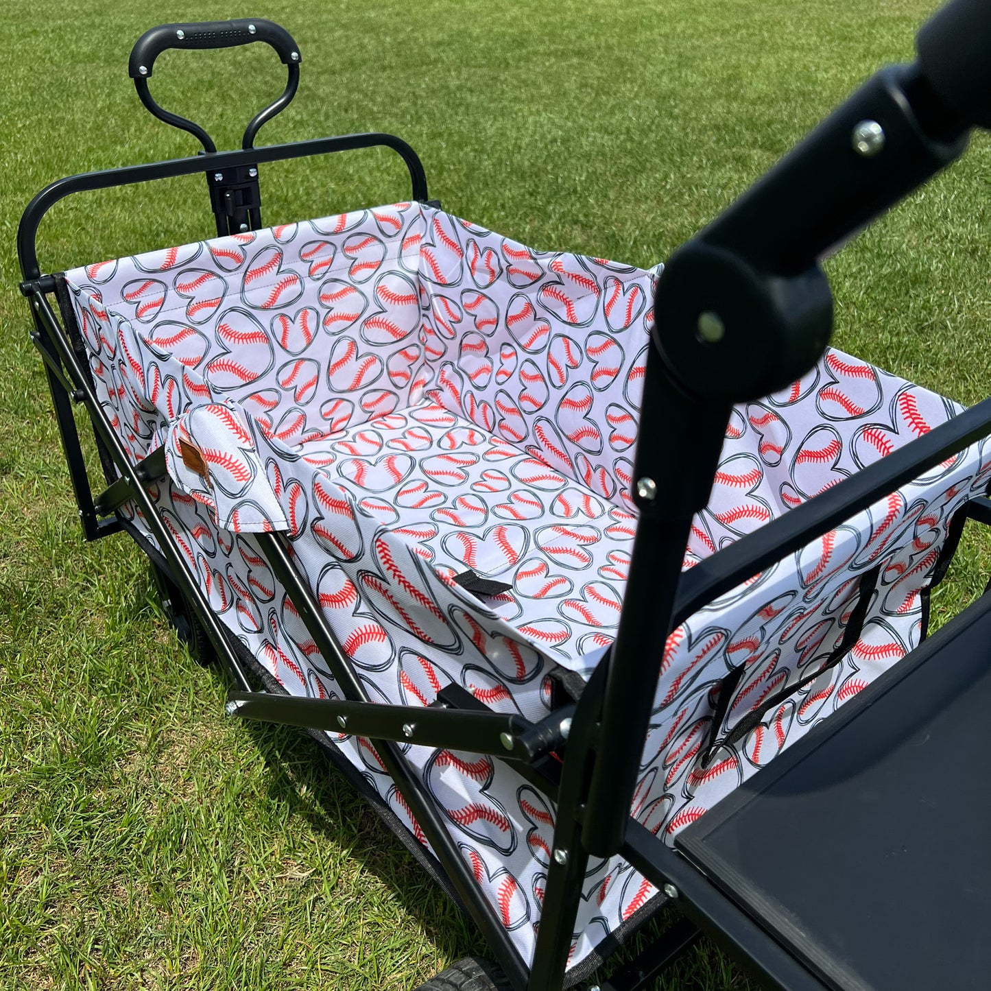 stroller wagon liner Baseball Hearts Stroller Wagon