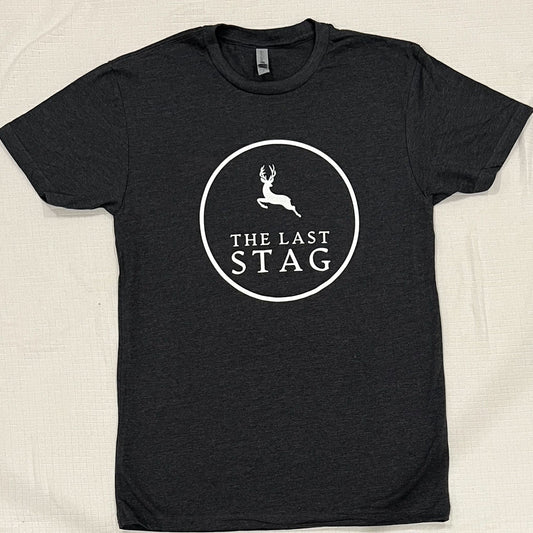 The Last Stag Circle Logo T-Shirt - Heather Heavy Metal - The Last Stag