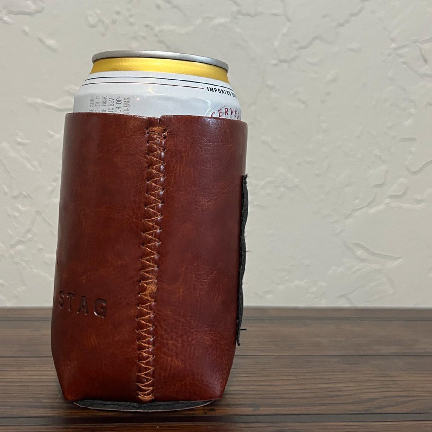 The Last Stag Magnetic Leather Coozie - The Last Stag