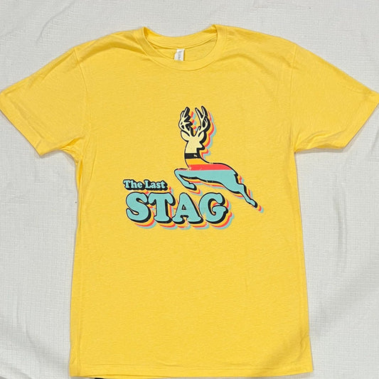 The Last Stag Retro T-Shirt - Banana Cream - The Last Stag