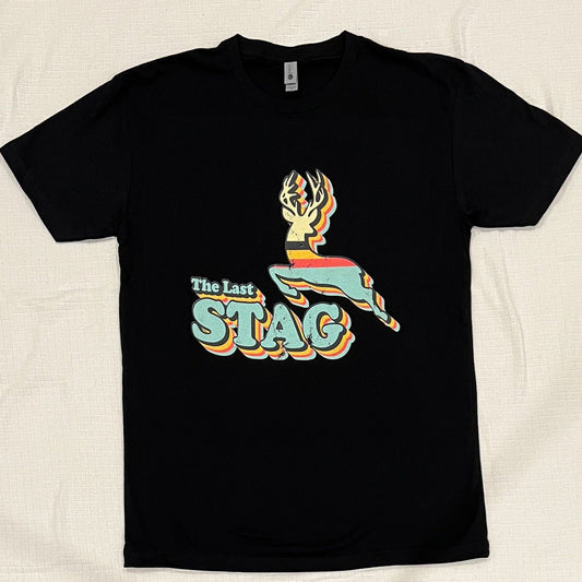The Last Stag Retro T-Shirt - Black - The Last Stag