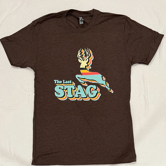 The Last Stag Retro T-Shirt - Expresso - The Last Stag